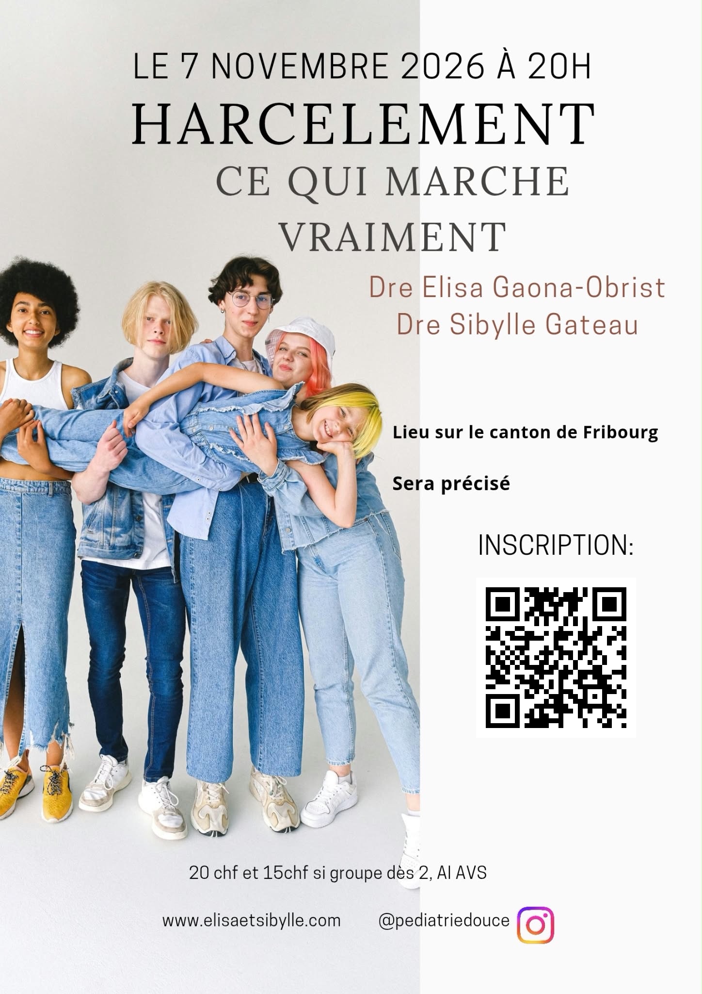 Flyer des ateliers anti-harcèlement – cliquer pour s'inscrire